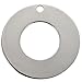 VALYRIA 20pcs Silver Tone Stainless Steel Stamping Blanks Tags Donuts Ring Charm Pendant 20mm(6/8")