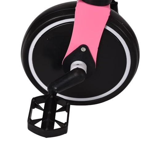 Dreirad, höhenverstellbar, 2-in-1, Laufrad, Dreirad, für Kinder von 1-3 Jahren, Dreirad für Babys, skalierbares Babyfahrrad, sicher und bequem, abnehmbarer Putter (Rosa) – Bild 4