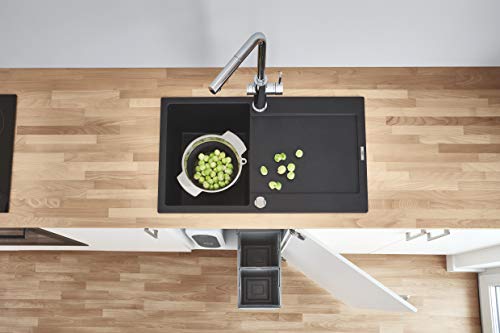 Évier quartz 1 bac GROHE K500 noir 860x500mm réversible - 5