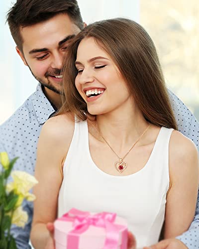 Ekot Rose Gold Necklaces For Women,S925 Sterling Silver Pendant Necklace For Her, Girlfriend Heart Necklace, Birthday Wedding Valentines Mother’s Day Anniversary Jewelry Gift For Mother Mom Wife Girlfriend Girl Daughter #TOP1