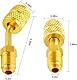 VISSQH R410A Adapter Mini Split Adapter für Klimaanlagen HVAC, 5/16 SAE Weiblich auf 1/4 SAE Männlich R410A Quick Couplers Stecker Adapter(1 gerade Adapter + 1 abgewinkelte Adapter)