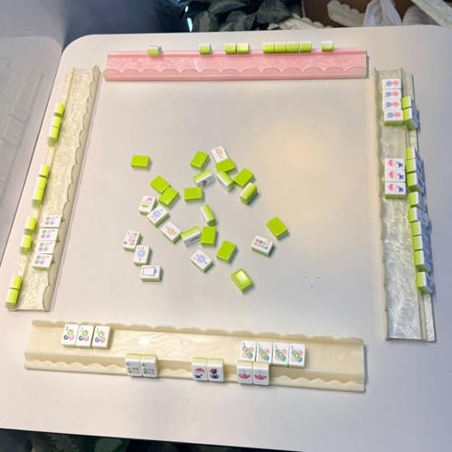 Support Mahjong Acrylique haut de gamme 44,2 cm avec réglette poussoir - 5