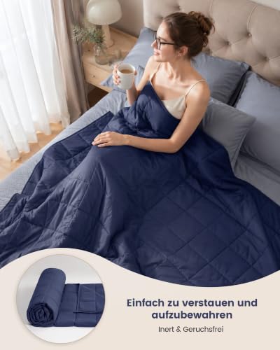 Good Nite Gewichtsdecke Therapiedecke Erwachsene-Angst & Stress 6kg Navy – Ansicht 7