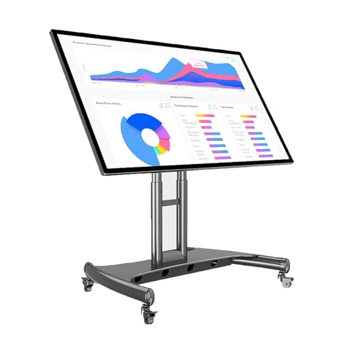 Soporte móvil para TV de piso ajustable 32-70 pulgadas miniatura 1