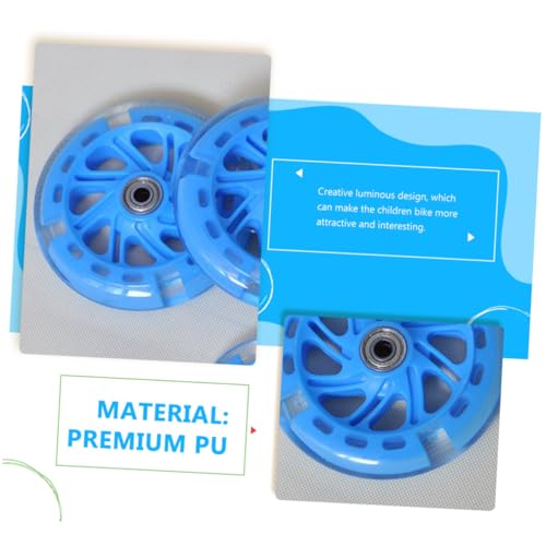Totority 2Pcs Ruedas de Entrenamiento para Bicicleta con Neumáticos PU Silenciosos y Brillantes, Estabilizadores Robustos y Gruesos para Niños, Faciles de Instalar, Mejoran el Equilibrio y la Confianza en Bicicletas miniatura 2