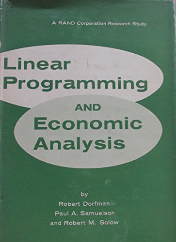 Linear Programming and Economic Analysis B0000CJWTH Book Cover