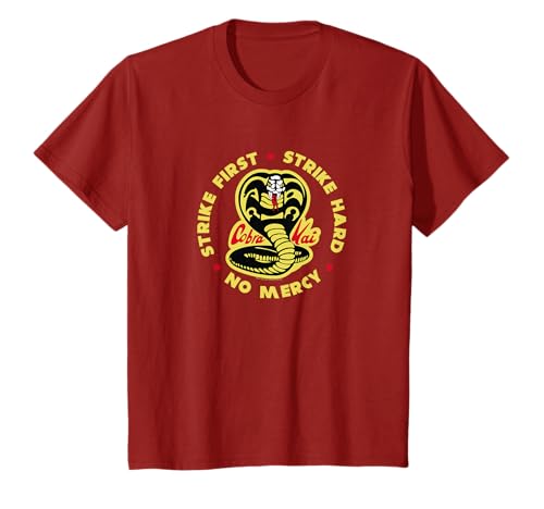 Cobra Kai Strike First Cobra Logo Tシャツ