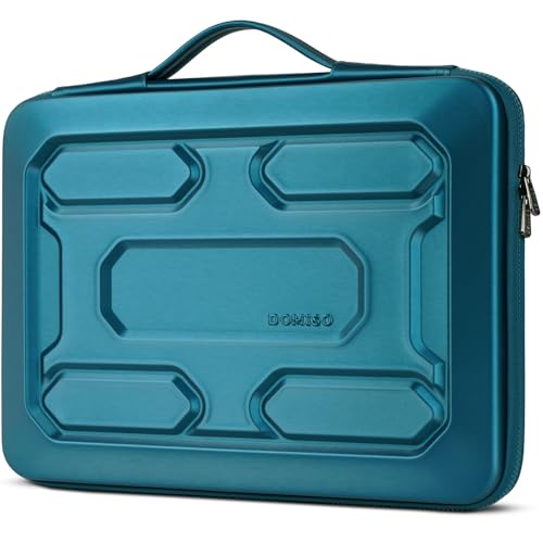 DOMISO 17 inch Laptop Sleeve with Handle Shockproof Waterproof EVA Protective Case for 17.3" ZBook Fury 17.3 G8/MSI GS73VR Stealth Pro/HP Envy 17/LG Gram 17"/ROG Strix GL702VS, Teal