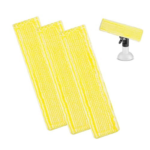 EUYKQNOI 3 Pcs Almohadillas de Limpieza Compatibles con Kärcher Cabezales para Limpiacristales Kärcher, Almohadillas de Microfibra para Karcher WV2 WV5 WV6 Plus Premium Aspiradora de Ventanas