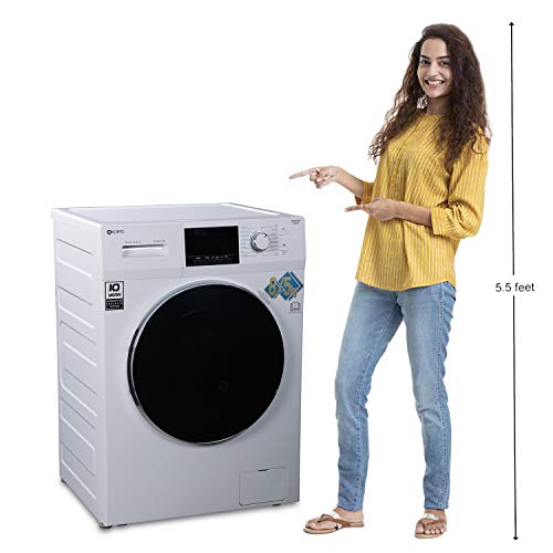 Image of KORYO 8Kg /5Kg Inverter Front Loading Washer Dryer (KWMD1485FLD, White)