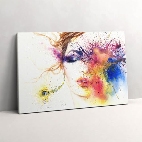 Peinture sur toile art mural image imprimée portrait femme 60x40
