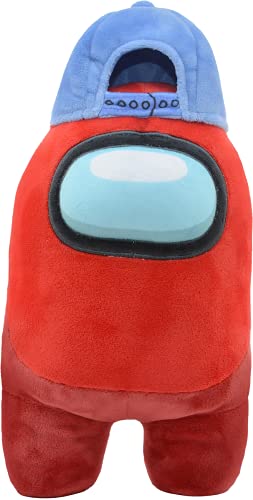 Among Us Offizielles Rot + Cap, 30 cm Plüsch.