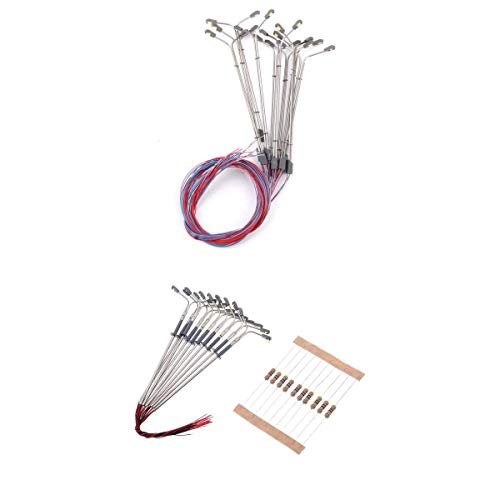 20x Railway Park 3V Lamposts N Gauge 1:150 Scenery Layout Kit