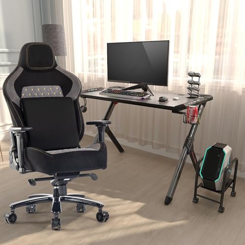Big and Tall Gaming Chair 440LBS Gaming Chair with Metal Base Memory Foam Lumbar 4D Adjustable Armrest Computer Chair for Heavy People Ergonomic High-Back - Image 7