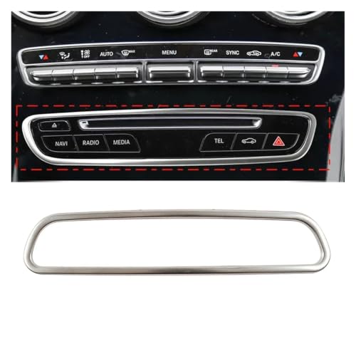 Insert de décoration console centrale Benz Classe C W205 finition élégante pour panneau de bord