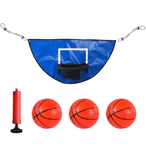 Trampoline basket-ball adulte extérieur PVC texturé avec petites pompes de gonflage