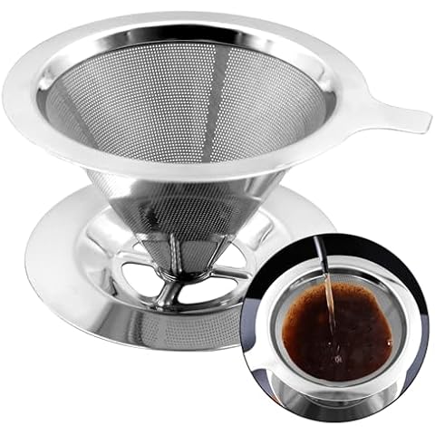 Stainless Steel Reusable Coffee Filter by Hongtellor Cover