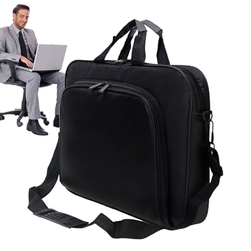 Bolsa De Portátil - Estuche De Hombro De Viaje Delgado | Tejido Resistente Al Agua | Diseño De Correa Desmontable, Forro Acolchado Cierre De Cremallera Suave, Operador Tech, 15,6 pulgadas, Se référer