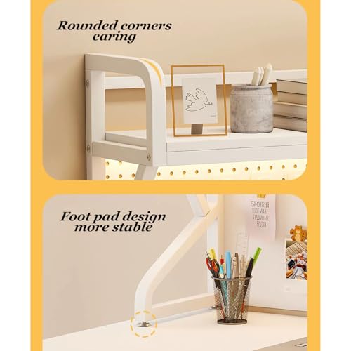 Étagère de bureau extensible pour optimiser l'espace avec rangement intégré - 7
