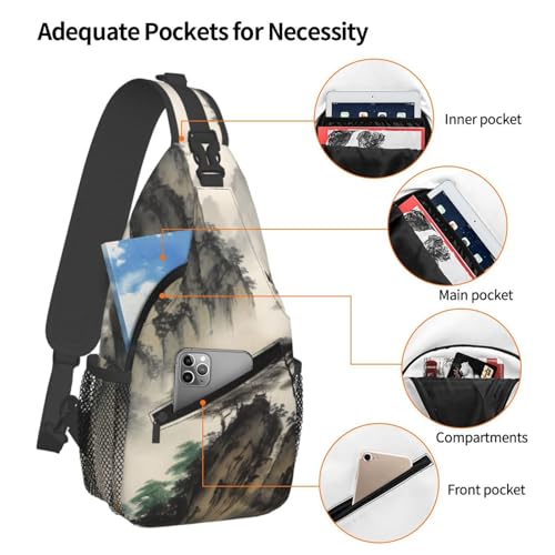 Bolso Cruzado Hombre Esligna Bandolera Estilo Pintura miniatura 5