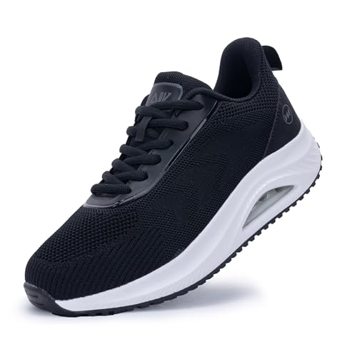 Gyeice Women's Walking Shoes Arch Support Orthotic Breathable Tennis Sneakers for Plantar Fasciitis Pain Relief US 5.5-11