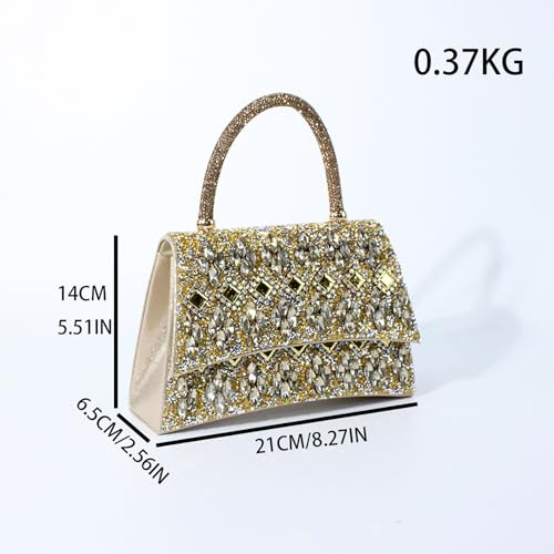 Image of Gripit Rhinestone Evening Handbag Dressy Glitter Sparkle Wristlet Clutch Purses for Women Wedding Prom