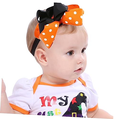 2pcs Halloween Headbands Soft Elastic Hairbands Festive Hair Accessories for Newborn Party Celebration4