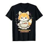 Photo Gallery itadakimasu! giapponese ramen - noodles kawaii fox anime love maglietta Photo Gallery itadakimasu! giapponese ramen - noodles kawaii fox anime love maglietta