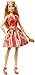 Barbie- Bambola delle Feste Vestito Rosso e Oro, con Accessori, Giocattolo per Bambini 3+ Anni, GFF68