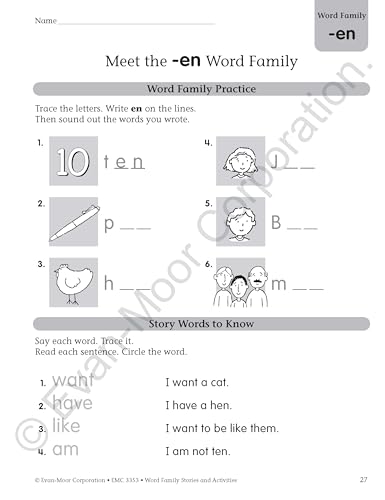 Word Family Stories & Activities, Level A - Image 3