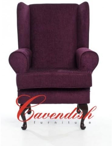 Extra Wide Orthopedic High Seat Chair (19" SEAT HEIGHT) For the Elderly or Infirm- PLUM - Firm and comfortable, ideal for the disabled - Also Available in BROWN, BEIGE and GREEN