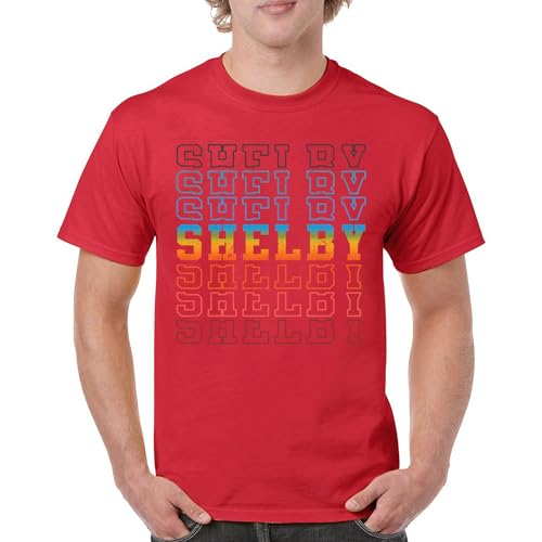 Shelby Mustang Repeating T-Shirt American Made Legend...