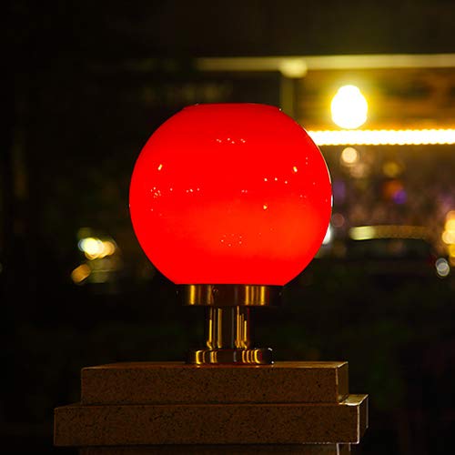 ZZYJYALG Zuivere Kleur Moderne Eenvoudige Solar Outdoor Waterdichte Glas Bal Postlichten Europese Roestvrijstalen… - Image 6