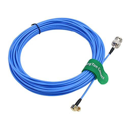 HangTon Sensor de aceleración Cable de medición de vibración BNC a Microdot 10-32 UNF para acelerómetro transductor señal acústica 30 m