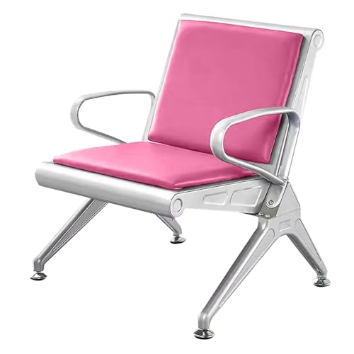 Sillas de cuero rosa para clínicas, vestíbulos modernos y salones de estética