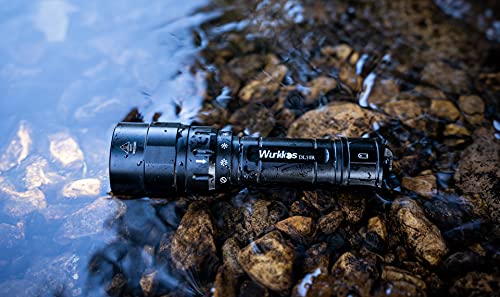 Wurkkos DL10R Tauchlampe, 4500 Lumen Unterwasser Taschenlampe Eingebauter USB-C-Ladeanschluss, XHP70.2 LED Tauchen Taschenlampe, IPX8, Wiederaufladbar Submarine Licht