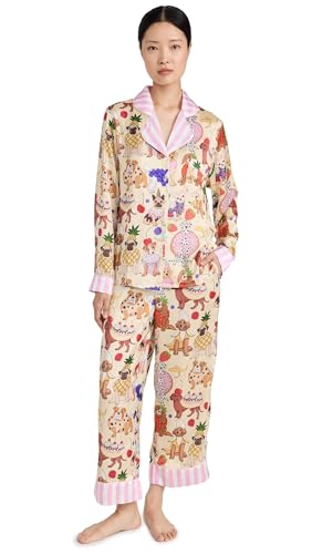 Karen Mabon Women's Dog Desserts Long Sleeve Pajama Set