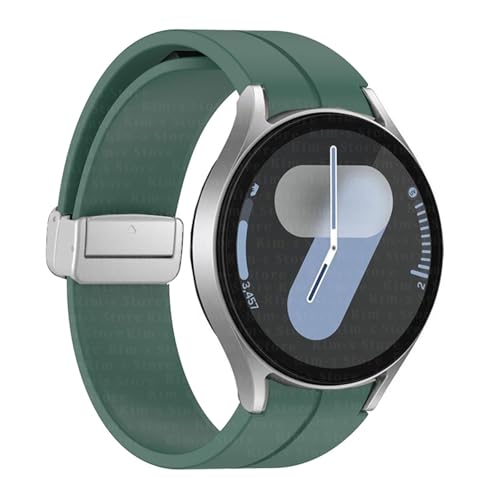 Bracelet silicone sport pour Samsung Galaxy Watch 5 Pro et 6 Classic en agate aimanté