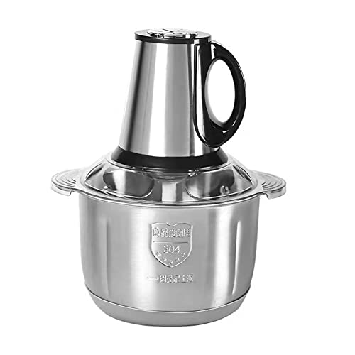 Jiklophg Tritacarne Elettrico in Acciaio Inox 5L Multifunzione Food Processore di Frutta e Verdura Tritatutto Macchina da Cucina Spina UE