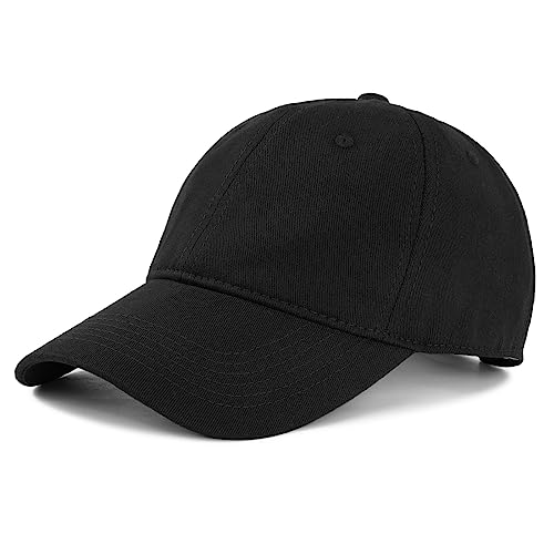 Durio Womens Baseball Caps - Unisex Cute Baseball Hat Adjustable Fashion Sun Hat with Visor Unstructured Cotton Dad Hat Black One Size