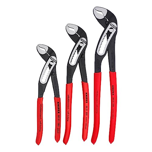 KNIPEX Tools 00 20 07 US1, Alligator Pliers 7, 10, and 30cm Set, 3-Piece