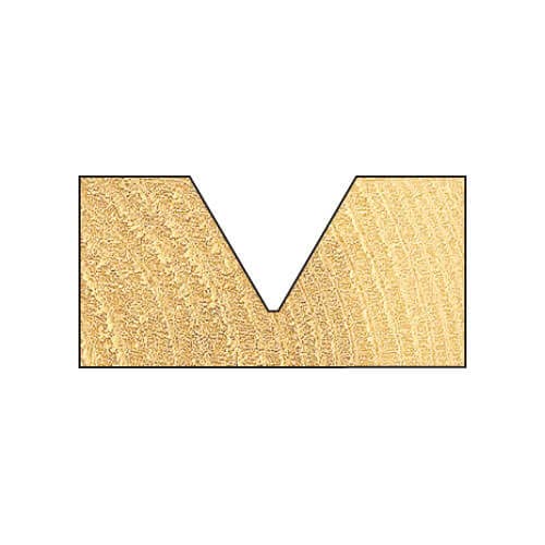 Trend Professional Chamfer V Groove Cutter, 45-Degree, 1/2 Inch Shank, 51mm Cut Diameter & 25mm Cut Length - Image 2