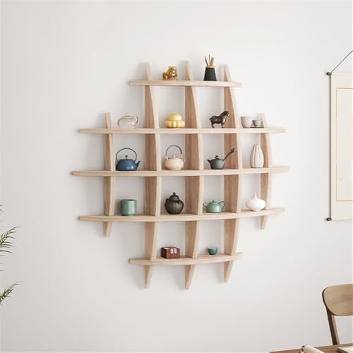 Étagère ronde en bois pour théière de 27.6cm