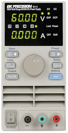 B&K Precision DC Power Supply, Digital, 60V, 8A, 7 in. H