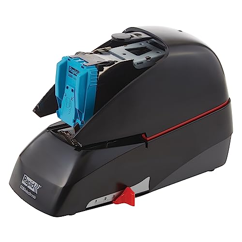 Rapid 5080e Professional Electric Cartridge Stapler, 90 Sheet Capacity, Black, Includes 1 Cartridge with 5000 Staples (90147)