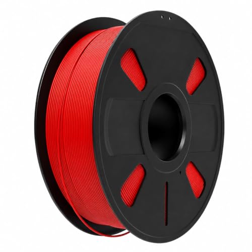 Image of Matte PLA 3D Printer Filament 1.75mm, 1kg Spool (2.2 lbs) - UV /Heat /Weather Resistant, Strong Layer Bonding, Smooth Printing, Low Odor, Outdoor Functional Prototypes, FDM Compatible (red, 200 Gram)