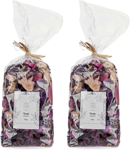 PARENCE.- Sachet de Pot Pourri 200g Parfum Lavande - Décoration et Parfum d'Ambiance (Lot de 2)