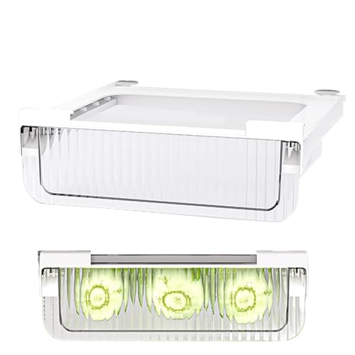 Organizador de frigorífico, organizador de cajones para frigorífico, cajones extraíbles y transparentes