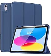 MoKo for iPad 10th Generation Case with Pencil Holder iPad 10.9 Inch Case 2022, Soft TPU Smart St...