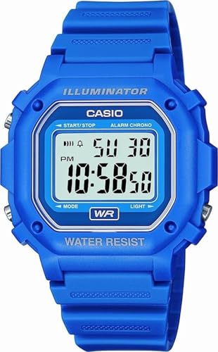 Casio F108WH Water Resistant Digital Blue Resin Strap Watch